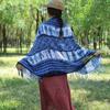 Primavera e Verão Imitação Tie-Dye Impresso Estilo Étnico Lenço Multifuncional Yunnan Protetor Solar Shake Tone Live Travel Cloak