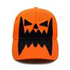 Boné de beisebol com personalidade quente de Halloween transfronteiriça, boné europeu e americano novo boné engraçado de abóbora, masculino e feminino, mesmo boné