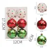Nuevas Bolas de Navidad al por mayor transfronterizas 6cm6Piezas Rojas Blancas Verdes con Puntos Colgantes para Árbol de Navidad