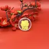 Crachá Corporativo Personalizado Logo Ouro Puro 999 Adesivo para Celular Shishi Ruyi Princesa Fique Rico Loja Presentes Pode Ser Aprovado