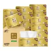 Pañuelos Faciales Qingfeng con Relieve Dorado de Madera Natural, 3 Capas, 150 Hojas por Paquete, 20 Paquetes por Caja, para Uso Doméstico, BRF6MJ20JD
