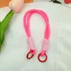 Nuevo Color Dopamina Funda para Teléfono Móvil Accesorios de Cuerda Cuerda para la Mano Hervidor de Agua Estilo Coreano Liso Corto Poliéster Colgante para Mujer