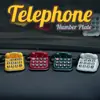 Placa de Matrícula Temporal Estilo Teléfono Vintage para Coche, Placa de Matrícula Retro para Mudanza de Coche, Soporte para Número de Teléfono de Vehículo