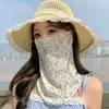 Nueva Máscara de Cara Completa a Prueba de Viento de Verano para Mujer, Adecuada para Conducir y Ciclismo, Bufanda para el Cuello de Estilo Fresco, Velo y Protección para el Cuello