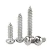 Tornillos Autorroscantes de Acero Inoxidable 304 con Cabeza Redonda y Zócalo Hexagonal M1.4-M10 Instalación de Equipos Mecánicos y Sujeción Suministro de Sujetadores