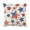 Funda de Almohada del Día de la Independencia Americana Impresión Digital Poliéster Funda de Almohada para Coche Dormitorio Sala de Estar Cojín para Ventana de Bahía Funda de Almohada para Cintura