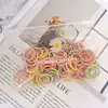 Acessórios de Cabelo para Bebê, Elásticos de Cabelo Que Não Danificam Nem Emaranham o Cabelo, Elásticos Pequenos de Alta Elasticidade, Laços de Cabelo Fofos Estilo Coreano para Meninas