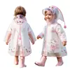 Impermeable Infantil con Ranura para Mochila, Largo, Impermeable para Todo el Cuerpo, Anti-Lluvia Fuerte, para Estudiantes de Primaria que Van a la Escuela, Poncho de Lluvia Unisex para Niños