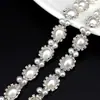 Corrente de pérolas acessórios DIY componentes de corrente de garra strass de garra costurados à mão acessórios de vestuário corrente de strass decoração de vestido de noite corrente de diamante