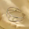 Banyan Tree Pulseira de Linha Dupla Minimalista em Prata S925 Estilo Ins Europeu e Americano para Mulheres Pulseira Aberta com Senso de Moda Joia