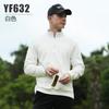 Pgm Roupa de Golfe Masculina Jaqueta de Manga Longa Outono e Inverno Camiseta com Zíper Gola Alta Polo Masculina Quente