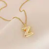 Collar de Venta Caliente Transfronterizo con un Elegante y Moderno Diseño de Burbujas que Presenta 26 Letras Inglesas, un Accesorio Versátil y Suave para el Uso Diario