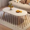 Mesa de Centro para Sala de Estar, Adecuada para Apartamentos Pequeños, Estilo Moderno Simple, Alquiler de Dormitorio, Mesa Baja, Mesa de Té para Balcón, Mesa Pequeña Simple