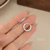 Pendientes de Plata de Ley S999 con Color Degradado e Incrustaciones de Circonita para Mujer, Pendientes Versátiles de Gama Alta de Moda de Nicho al por Mayor