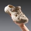 Sapatos Baotou com Solado Grosso para Homens, Roupa de Verão, Sandálias de Praia Leves e Modernas de Eva para Sair