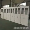 Producción de botiquín de acero completo, dos capas superior e inferior, puertas de gabinete de vidrio superior e inferior, bisagra de acero inoxidable con laminado