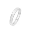 Italia Plata S925 10M Hebilla de flor de coche flash degradada Pulsera de moda europea y americana