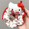 Lazo Creativo Lindo de Pingüino Pez de Dibujos Animados para el Cabello para Mujeres con Cabeza de Bola y Coleta Lateral Diadema Peluche Otoño e Invierno