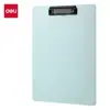 Deli 72492 Portapapeles Carpeta para Escribir PP Color Sólido Simple Pad Archivo Borrador Papel Portapapeles A4 Portapapeles Duro