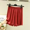 Shorts de Modal para Mujer para Verano, de Cintura Alta, Adelgazantes, Adecuados para Usar al Aire Libre, Ropa de Dormir para Casa, Tallas Grandes, Casuales, Holgados, Pantalones Falda Delgados, Pantalones de Pierna Ancha