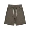 Textura de Algodão e Linho Relaxado Linho Casual Shorts Listrados Masculino Verão 2026 Novo Solto Calças de Comprimento Médio