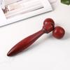 Masajeador de Bolas Dobles de Madera, Herramienta para Adelgazar el Rostro, Rodillo para Papada, Equipo de Masaje Reafirmante