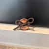 Hebilla de Botón Maillard para Cordones de Zapato, Hebilla de Zapato con Pedrería y Perlas, Decoración Rosa para Zapato, Perla de Agujero Grande, Flor de Zapato con Cuerda Anudada