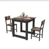 Restaurante Bar de Snacks Comida Rápida Combinación de Mesa y Silla Mesa Larga Simple Moderna Mesa de Comedor para Empleados de Restaurante Escuela de Negocios Fábrica