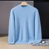 Suéter de cachemira, otoño/invierno, para hombre, cuello alto medio, color liso, engrosado, casual, de negocios, cálido, capa base de punto