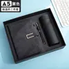 Caderno A5 com logotipo personalizado, design de fecho simples, alta qualidade, papel grosso, agenda executiva, conjunto de presente e bloco de notas