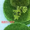 Alfombrilla redonda para suelo de césped césped verde micro paisajismo bonsái musgo escritorio mesa de arena modelo decoración plantas verdes césped