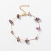 Pulsera de cadena Joker de alta gama con temperamento simple de color grava de piedra natural transfronteriza entre Europa y Estados Unidos, joyería para mujer, venta al por mayor de marea