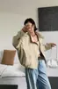 Jaqueta tipo bud com gola alta estilo coreano para mulheres baixinhas, novo trench coat curto de alta costura para primavera e outono