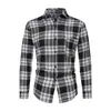 Comercio Exterior al por Mayor 2025 Camisa a Cuadros para Hombre Estilo Hong Kong Ropa Exterior Estilo Coreano de Moda Celebridad de Internet Camisa de Manga Larga Camisa Dropshipping