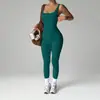 Ropa de Yoga Seamless de una Pieza Europea y Americana, de Canalé, Color Sólido, Ajustada, Espalda Bonita, Alta Elasticidad, Ropa Deportiva de Fitness de una Pieza para Mujer