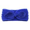 Diadema de ganchillo para niños europeos y americanos con lazo de lana para el pelo con orejeras de punto diadema para bebé adornos para el pelo de punto para bebé
