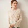 Suéter feminino de malha de cashmere, versátil, estilo casual, com recortes, pulôver solto, top suéter de nicho fashion