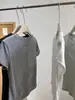 Novo Estilo de Verão~ Camiseta Lisa de Manga Curta Elegante e Slim~ Top de Camiseta Fina de Algodão com Bordado de Letra nas Costas para Mulheres