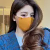 Mascarilla Maillard para otoño e invierno, engrosada para abrigo y protección solar, elegante y transpirable, adelgazante, tridimensional, estilo coreano, lavable, para mujer