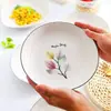 Suministro directo de fábrica vajilla de cerámica en stock plato de vajilla de cerámica tazón al por mayor Vajilla de cocina restaurante al por mayor