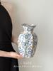 Nuevos Adornos de Cerámica de Porcelana Azul y Blanca de Alto Grado Estilo Chino para Sala de Estar, Arreglos Florales, Decoraciones de Porche, Arreglos Florales de Peonías