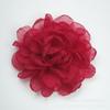 Hilo Estrellado Estilo Coreano Hecho a Mano Borde Quemado Tela de Flores Borde Quemado Rosa Flor de Muñeca DIY Zapatos y Sombreros Pasador Accesorios de Ropa