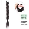 Peluca trenza boxeadora coleta femenina simulación natural trenza retorcida subred rojo espiga moda doble coleta mayoreo