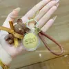 Llavero de Oso Violento Princesa de Oro Puro 999, Colgante de Bolso Muñeco de Oso de Hilo Dorado, Colgante para Teléfono Móvil