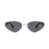 Gafas de Sol Estilo Nuevo Personalizadas Sin Marco Cortadas al Borde Versátiles Estilo Urbano Moda Retro Europea y Americana Protección Solar para Exteriores Gafas de Sol Transfronterizas