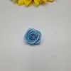Flor de Rosa Hecha a Mano de 1.5 cm Flor de Cinta Flor de Cinta Flor de Seda Ropa para Muñecas Joyería para la Cabeza Decoración
