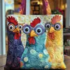 Bolsa de Ombro Tote Acolchoada com Estampa Moda Tendência Feminina Novo Produto 3D Transfronteiriço Temu Amazon