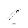 Colher de Aço Inoxidável 1012 com Cabo Liso, Faca e Garfo para Bife, Colher Redonda Simples Espessa para Uso Doméstico, Talheres Ocidentais para Mexer Café