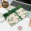 Cuaderno de Mano A5 de Tela Extraíble de Aspecto Elevado, Fresco y Sencillo, Estilo Ins, Cuaderno con Goma Elástica de Hojas Sueltas