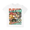 Camiseta de Boxeo Campeón Jaron Ennis Lavada Desgastada Manga Corta Jaron Ennis Americana Retro Estampada Marca de Moda Holgada